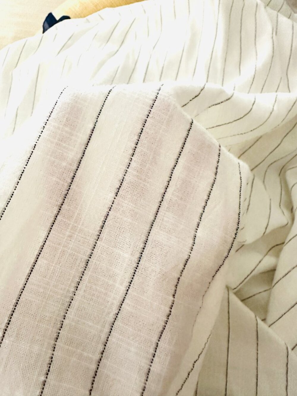 Chico's Ecru Metallic Stripe Flutter Sleeve Breathable Maxi Dress NWT $149 M - Picture 10 of 16